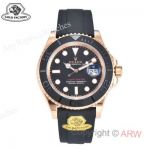 Gold Factory 1:1 Clone Rolex Yacht Master 40mm Rose Gold Gain Weight 3235 Watch